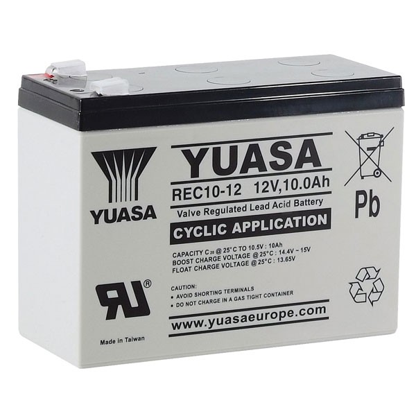 12V 10Ah YUASA Batterie/Akku