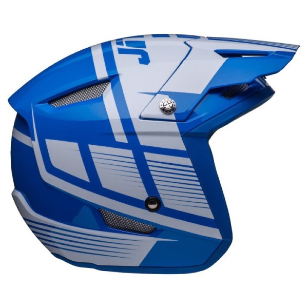 Jitsie Helm HT1 Struktur - blue/white