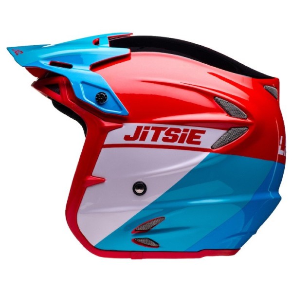 Jitsie HT2 Linez - black/red/blue-L SALE -50% Helm