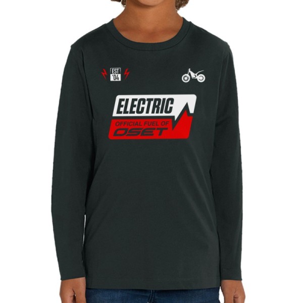 T-Shirt Langarm Electric schwarz
