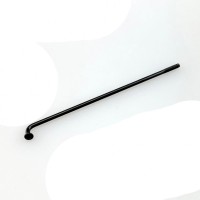 Speiche 12.5R, 14G x 80mm, hinten (nur 16 Speichen) und vorne nicht Bremsseite - schwarz,ohne Nippel Speiche 12.5R, 14G x 80mm, hinten (nur 16 Speichen) und vorne nicht Bremsseite - schwarz,ohne Nippel