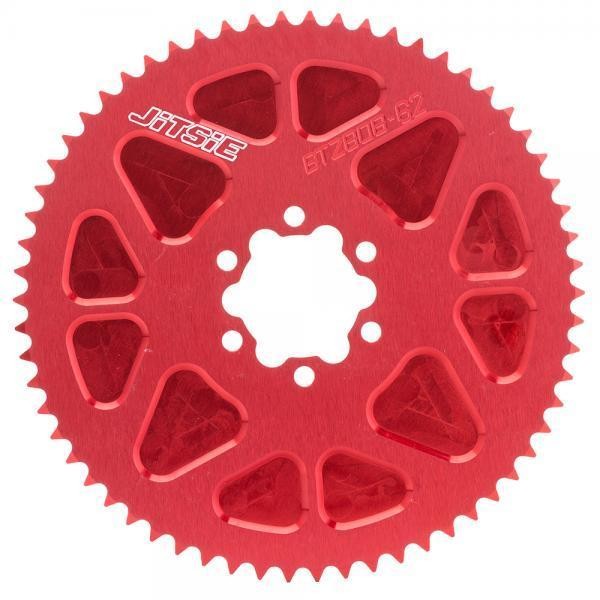 Jitsie Kettenrad 12.5R - 62 Zähne - Alu, rot