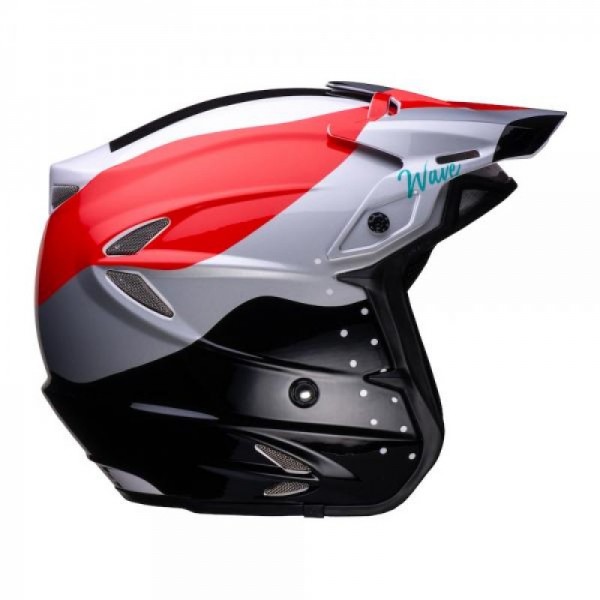 Jitsie Helm HT2 Wave - black/red/white