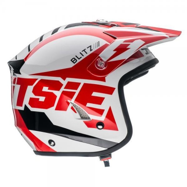 Jitsie Helm HT1 Blitz - white/red