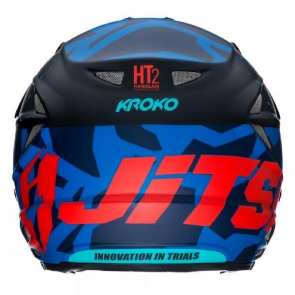 Jitsie Helm HT2 Kroko - blue/red/teal